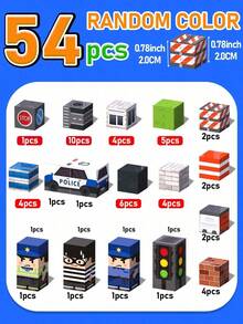 MINKOJA Magnetic Block Set, Magnetic Blocks, Creative Games, Gift For Children Aged 3 And Over, ,Travel Toy,Easter,Building Blocks,Building Block Sets,Magnetic Blocks - Multicolor - View 9