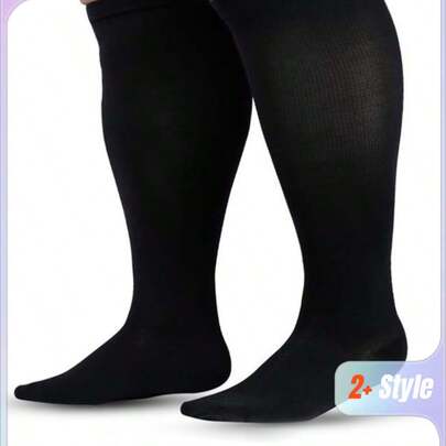 Un par de calcetines diabéticos ultra cómodos y de pierna ancha, hechos de tela de alta elasticidad, suaves y no apretados, con tobillos ensanchados y engrosados, transpirables y sin restricciones, calcetines unisex, calcetines de tobillo suaves, calcetines engrosados, ligeros, transpirables y cómodos.