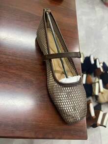 Rosivie 女士搭扣设计休闲百搭平底鞋 - 棕色 - 查看 7