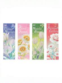 1张花卉日记语录剪贴贴纸创意贴纸书花卉素材贴纸DIY日记贴纸书 - 套裝 - 查看 8