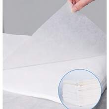 100-Piece Disposable Massage Bed Sheet, Non-Woven Fabric Beauty Salon Tattoo Bed Cleaning Mat, Face Pillowcase, Backrest Cushion Cover - White - View 3