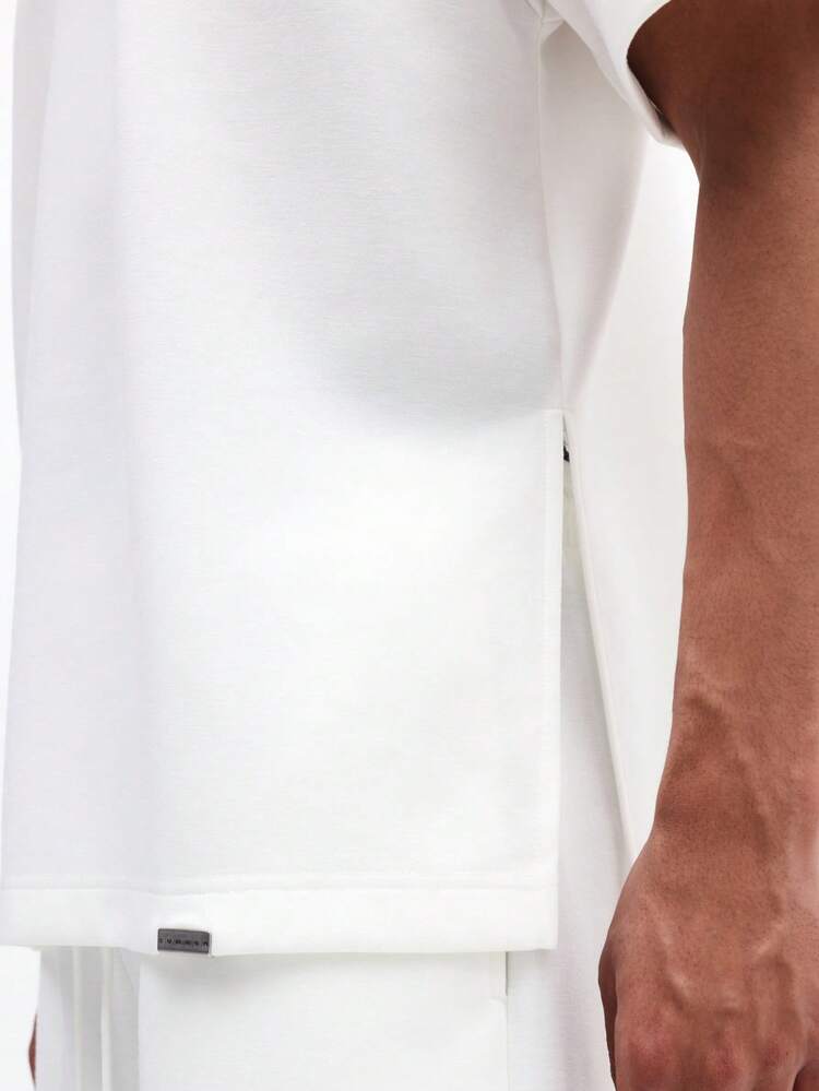 Biały zestaw T-shirt i spodenki