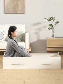 Reinforced Dustproof Bed Base Storage Box With Handle, Suitable For Storing Quilts, Blankets, Bedding, Pillows, And Other Bedroom Accessories. - Multicolor - View 5