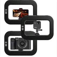 E-30 RGB Selfie Ring Light | 3000-6500K Dimmable LED Fill Light | Phone Holder | Cold Shoe Mount For Vlogging & Live Stream - multicolor - View 4