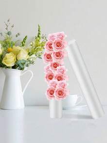 Palos de espuma floral blanca profesional (1/3/5/8/9 piezas) - Oasis cilíndrico sólido para base de ramos de boda DIY, decoración festiva y estacional (Pascua, Acción de Gracias, Halloween) - Barra de espuma - Ver 9