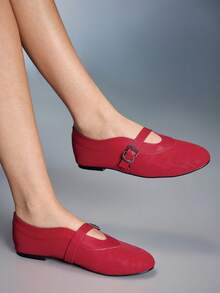CUCCOO GRLICON 女士平底鞋 - 紅色 - 查看 2