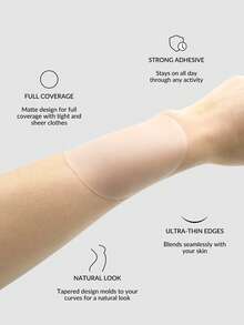 SHAPORA 5 Pairs Women's Adhesive Bras, Suitable For Daily Wear - Apricot - View 5