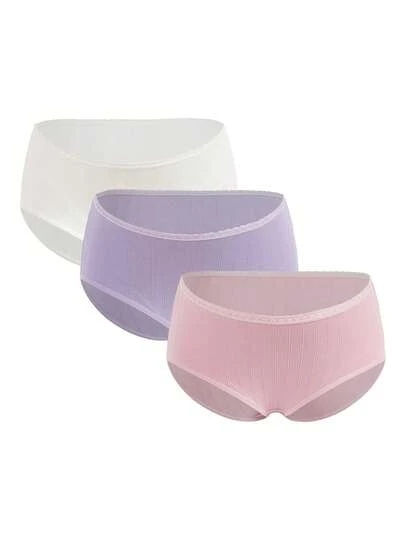 孕妇蕾丝罗纹休闲舒适三角裤