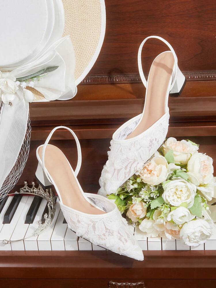 CUCCOO HITCHD Women's Pointed Toe Elegant High Heels For Party & Fashion Occasions Wedding Shoes Spring Shoes Bride Shoes