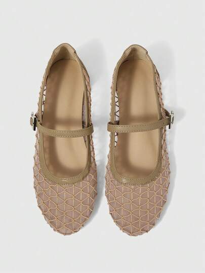 Sleekvia Women's Vintage-Style Mary Jane Flat Ballerina Shoes