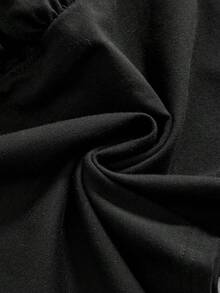 ROMWE J-Fashion Sexy Millennium Crystal Halter Neck Tie Mini Dress For Women - Black - View 4