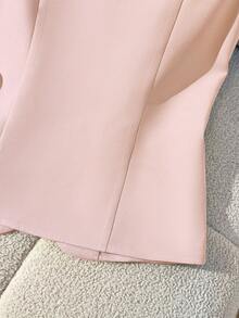 GlowEve Women's Elegant Solid Color Sleeveless Blouse For Commuting, Summer - Pink - View 4