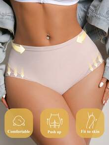 DesireSculpt 2件装蕾丝拼接女士比基尼三角裤 - 彩色 - 查看 7