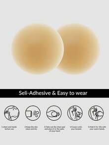 SHAPORA 4 Pairs Women's Adhesive Bras, Brown - Brown - View 6