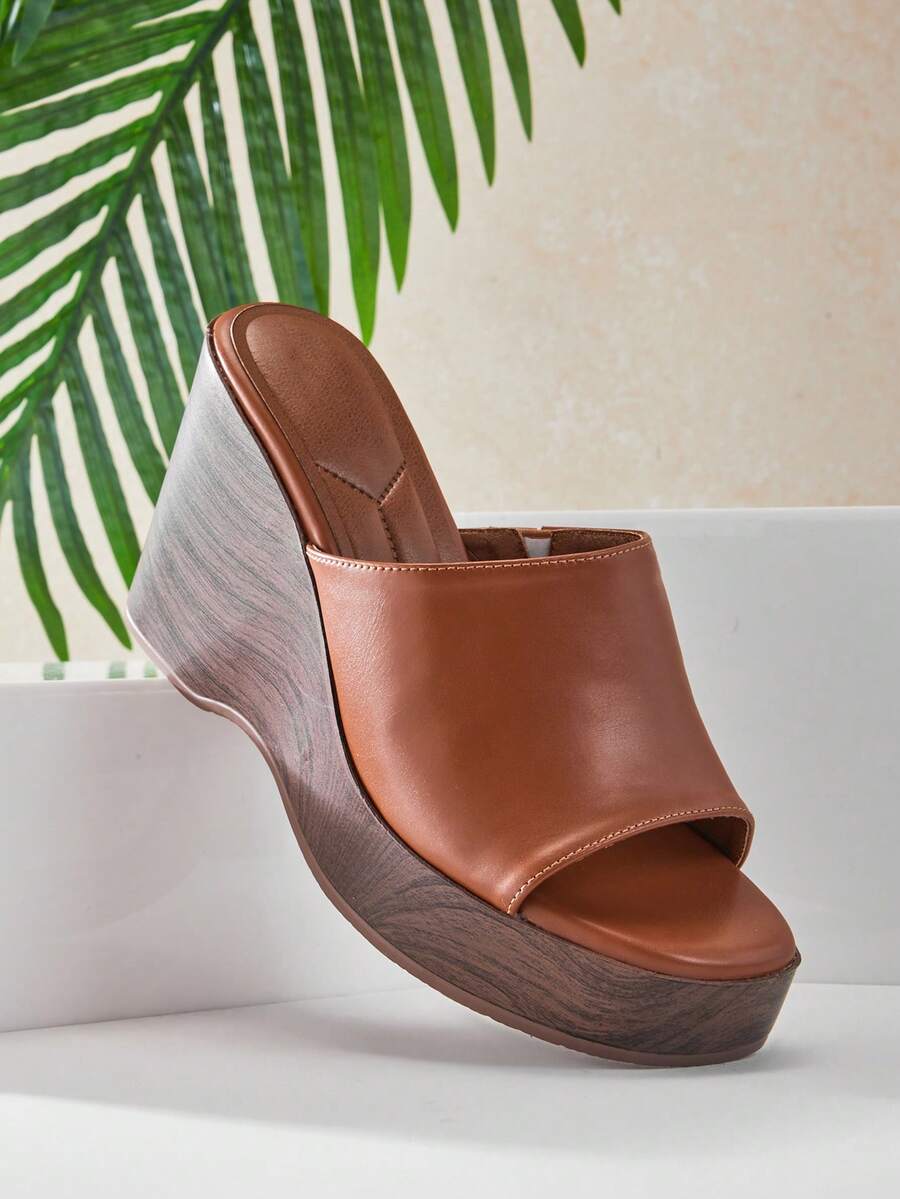 SHUZIA Dép xăng đan đế xuồng kiểu dáng mới dành cho nữ, kiểu dáng tối giản thoải mái, không quai hậu. - Màu Tím - Xem 1