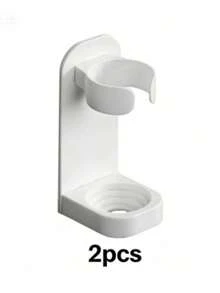 2/4 piezas Soporte para cepillo de dientes eléctrico, soporte de pared, estante de almacenamiento para el hogar, portacepillos de dientes, soporte para afeitadora - Multicolor - Ver 10