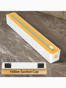 1pc 2-In-1 Kitchen Cling Film Dispenser With Cutter, Plastic Food Wrap Roll Holder - Multi-Functional Plastic Cutter For Cling Film, Baking Paper, And Foil - Essential Kitchen Organizer For Food Preservation And Storage - Multicolor - View 24