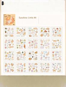 Plush Self-Healing Stickers, Pet Journal Sticker Book, Sticker Book, Cute Sticker Booklet. - suit - View 12