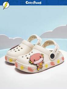 Cozy Pixies Dép xăng đan thoải mái, thời trang, màu xanh lá cây hình khủng long hoạt hình dễ thương, nhẹ và thoáng khí cho bé trai mùa hè. - Màu be - Xem 5
