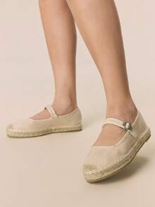 Styleloop Bohemian Style Holiday Style Leisure, Mary Jane Straw Rope Shoes, Bohemian Style, Travel Essentials, Summer Wear, Holiday Atmosphere - Mary Jane Beige - View 4