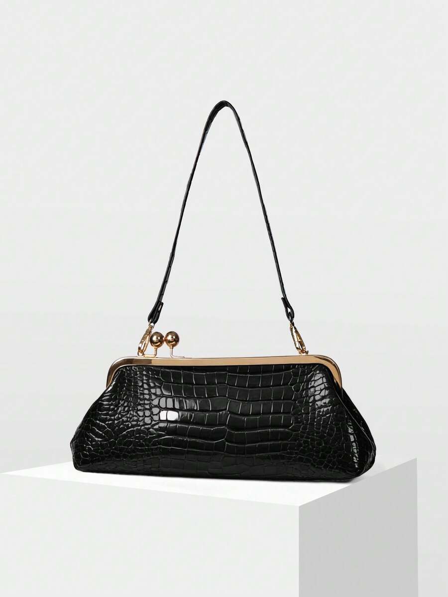 MOTF PREMIUM LADIES' BANQUET BAG, LADIES' HAND-HELD BAG, LADIES' HANDBAG - Black - View 2