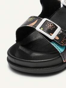 Cozy Pixies 1 Pair Of Summer Fashionable Versatile Dinosaur Fun Cute Children's Casual Soft Sole Lightweight Double Match Male Baby Flat Sandals - Black - View 7