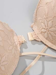 Snug Zone 2pcs/Set Strapless Front Closure Underwire Bra, Lift & Enhance Small Bust, Includes Invisible Shoulder Straps, Versatile Wear - Multicolor - View 3
