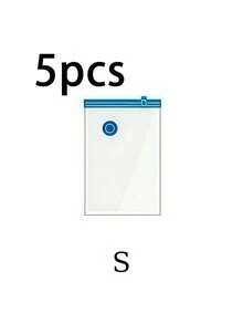 5/3/1 套装衣物压缩袋，真空压缩袋，透明压缩袋，旅行压缩袋，真空袋，真空收纳袋，适用于衣物收纳、被褥收纳、行李箱收纳、圣诞衣物收纳、旅行收纳、学生宿舍旅行衣柜收纳、日常用品收纳、旅行必备品收纳。 - 彩色 - 查看 9