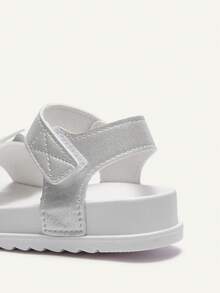 Cozy Pixies 1 Đôi dép xăng đan đế mềm nhẹ, thời trang, dễ thương, đa năng cho bé gái, màu trắng, họa tiết bướm, thích hợp cho mùa cưới, phong cách đồng quê, công chúa. - trắng - Xem 7