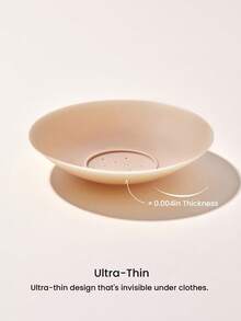 LUVLETTE Plus Reusable Not Sticky Self-Adhesive No-Show Silicone Bronze Nipple Covers-No Glue In The Middle-Chocolate - Bronze - View 4