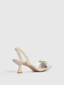 CUCCOO SZL Women's Comfortable High Heel Pumps - Apricot - View 3