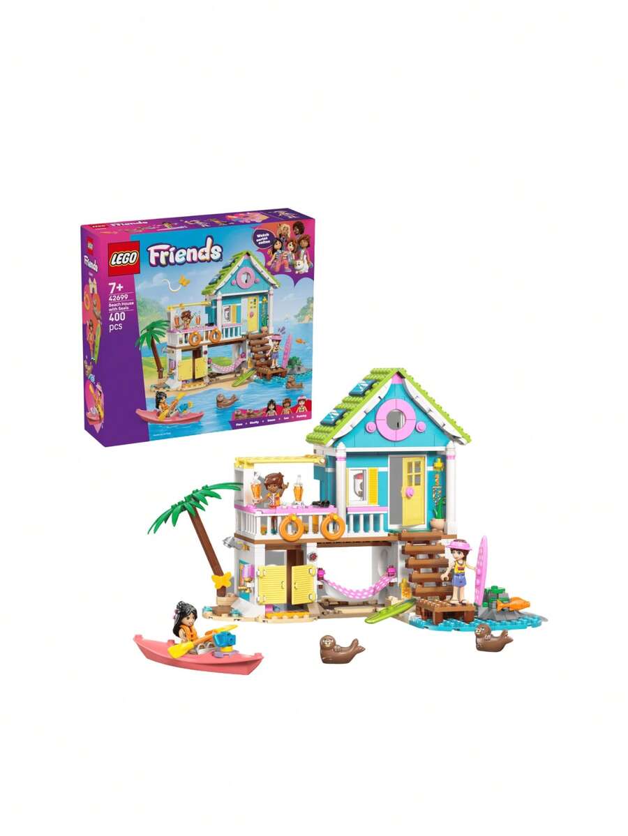 LEGO Friends Beach House With Seals Kids 7Years+ 42699 - Multicolor - View 1