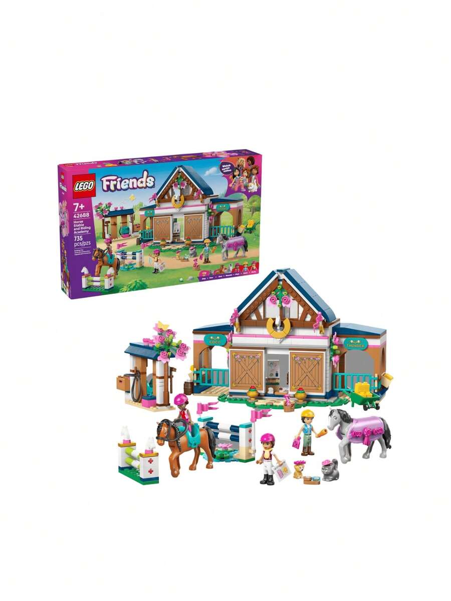 LEGO Friends Horse Stable And Riding Academy Kids 7Years+ 42688 - Multicolor - View 1