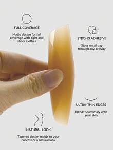 SHAPORA 4 Pairs Women's Adhesive Bras, Brown - Brown - View 2