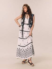 Styleloop Women's Fashionable Versatile Buckle Design Thick Sole Wedge Sandals For Daily Wear - Black - View 6