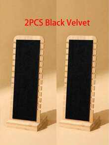 1pc/2pcs Creative Bamboo Necklace Display Stand, Fashionable Jewelry Organizer Back To School - One Size - View 8