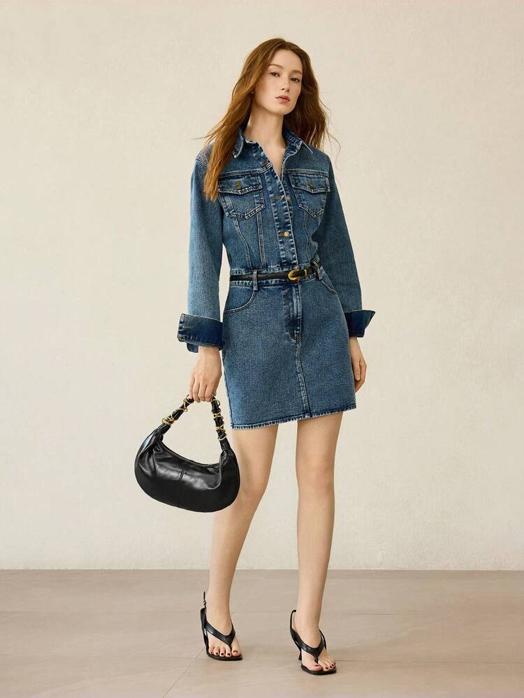 WOMEN'S FASHION CHAIN DECOR SHOULDER BAG FOR COMMUTING