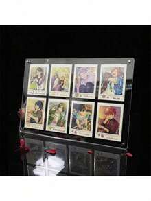 亚克力动漫角色游戏收藏卡片展示架照片透明加厚谷美收纳展示框 6.5x9.1厘米 - 黑色 - 查看 18