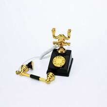 Dollhouse Miniature Phone Model Retro Rotary Telephone For Doll Decor - Multicolor - View 10