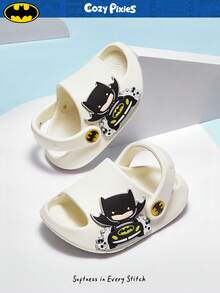BATMAN X Cozy Pixies 1 Pair Cute Animal Pattern Breathable Non-Slip Outdoor Infant Sandals, Slip-On Baby Casual Shoes - Beige - View 3