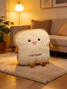 POKOJA LAND Đồ chơi nhồi bông hình bánh mì mô phỏng 16 inch, gối nhồi bông hình bánh mì, búp bê giữ ấm tay hình bánh mì, hình bánh mì dễ thương có tay chân với biểu cảm giống người, gối giữ ấm tay trang trí phòng ngủ, ghế sofa, quà tặng sinh nhật, lễ Phục sinh, Halloween, Lễ Tạ ơn, Ngày Valentine cho trẻ em. - Nhiều màu - Xem 3