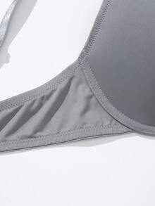 SHEIN 1pc Women's Underwire Bra - Grey - View 4