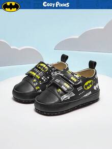 BATMAN X Cozy Pixies 一双时尚百搭的休闲软底婴儿潮童酷炫卡通趣味舒适休闲鞋/婴儿运动鞋 - 黑色 - 查看 4