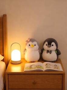 POKOJA LAND 1个9.84英寸毛绒企鹅玩具，送给朋友的可爱创意玩具，企鹅情侣背包，企鹅抓娃娃机玩具，睡觉时可以抱着的玩具，生日礼物 - 彩色 - 查看 2