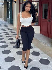 Alexandranx Women's Romantic Casual Knit Top For Vacation,Going Out Top - Apricot - View 1