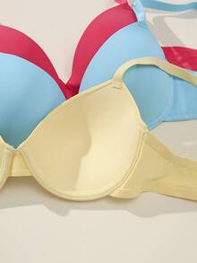 5pcs/Set Women's Underwire Bras - Multicolor - View 4