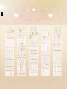1 pieza Notas adhesivas coloridas y lindas, notas adhesivas para cuadernos, diarios e índices. - Traje - Ver 11