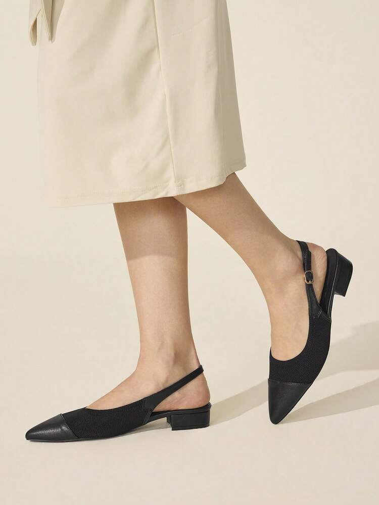 CUCCOO BASICS Women's Shoes Classic Simple Fashion Women's Flat Shoes Net Splicing Women's Shoes Elegant Elegant Wear Spring Shoes