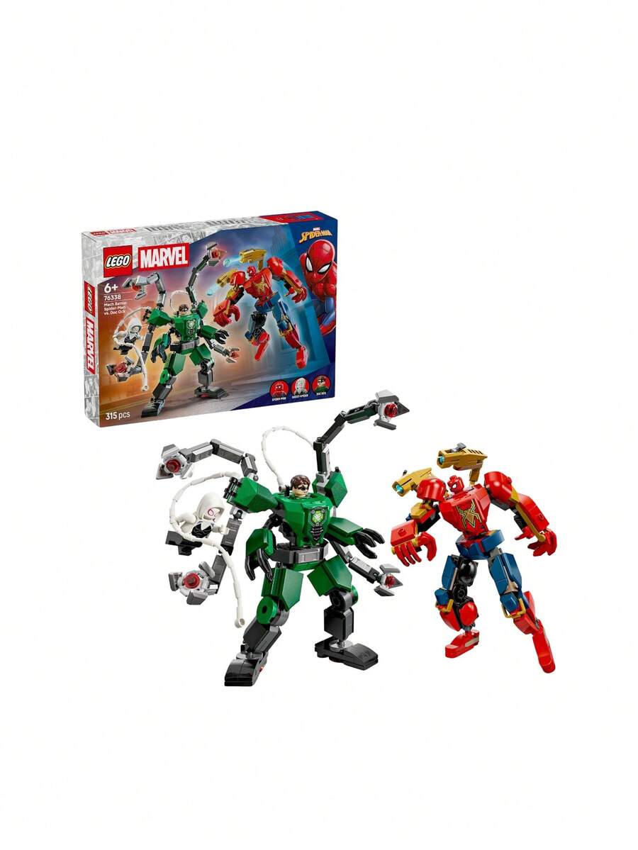 LEGO Marvel Mech Battle: Spider-Man Vs. Doc Ock Kids 6Years+ 76338 - Multicolor - View 1
