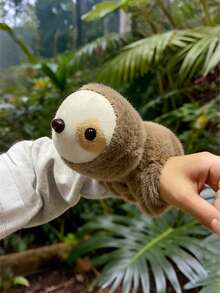 POKOJA LAND 动物毛绒弹跳戒指，包含大象、兔子、树懒、浣熊和独角兽等小型动物毛绒玩具，配有拍击手环，创意设计，可佩戴在手腕上，是送给亲朋好友的独特生日和节日礼物。 - 彩色 - 查看 4